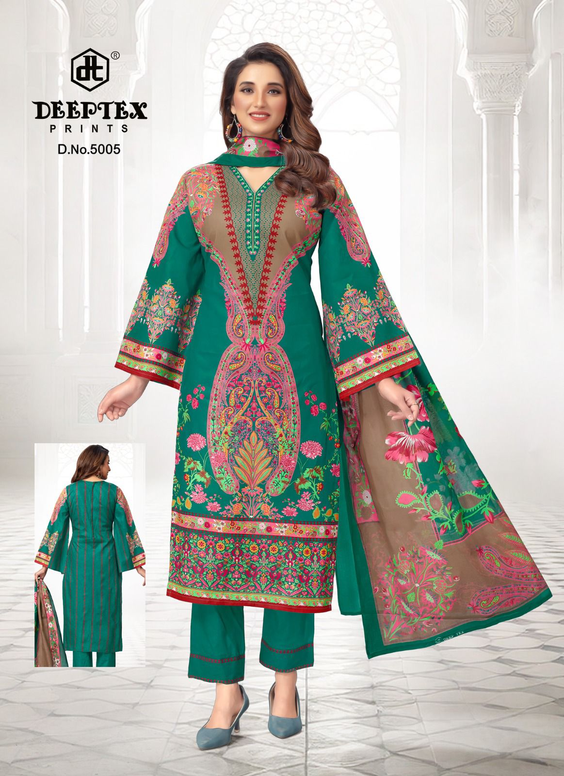 ₹ 599! Deeptex Lawn Cotton Dress Materials