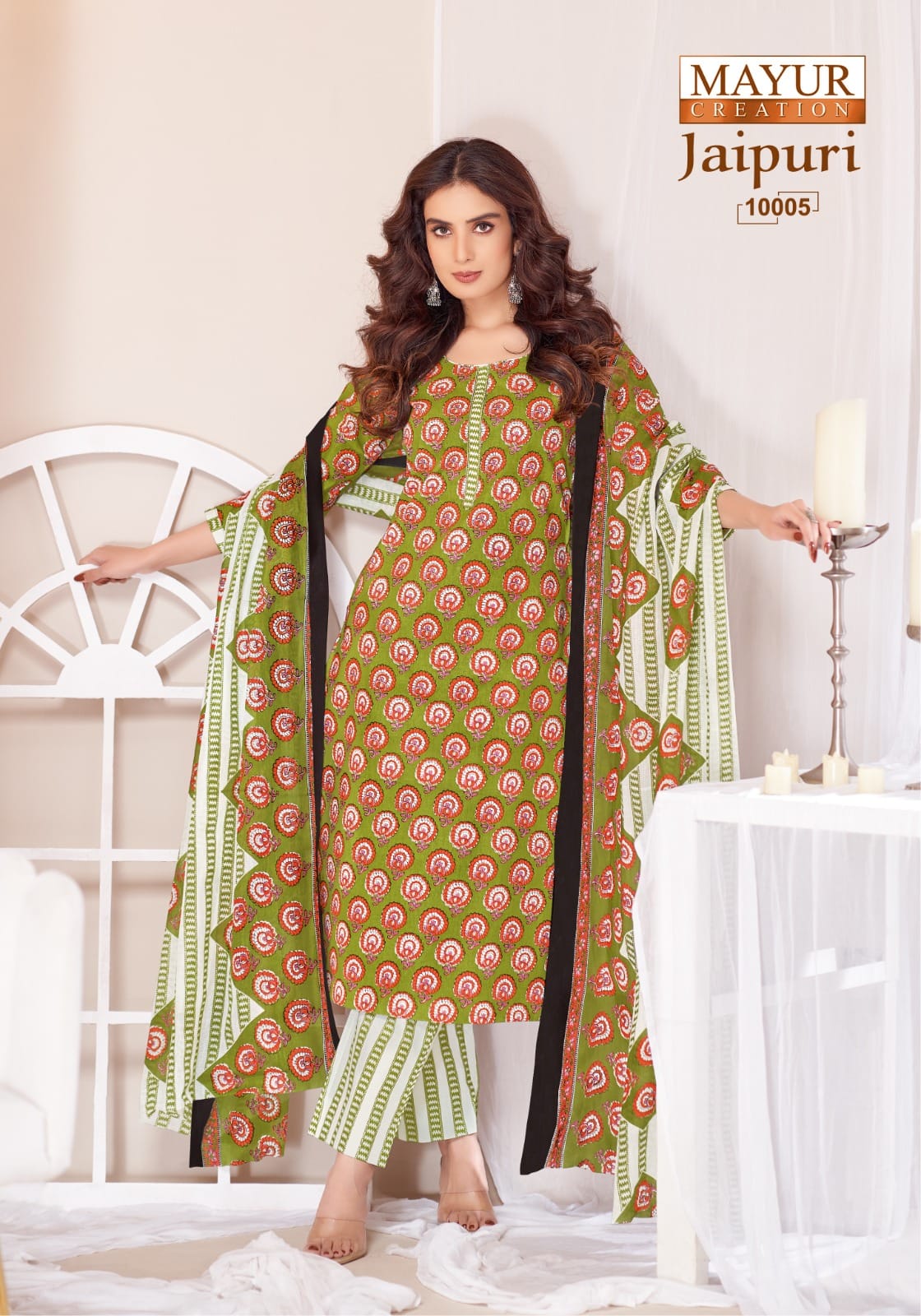 ₹549! Jiafashion jaipuri cotton dress materials