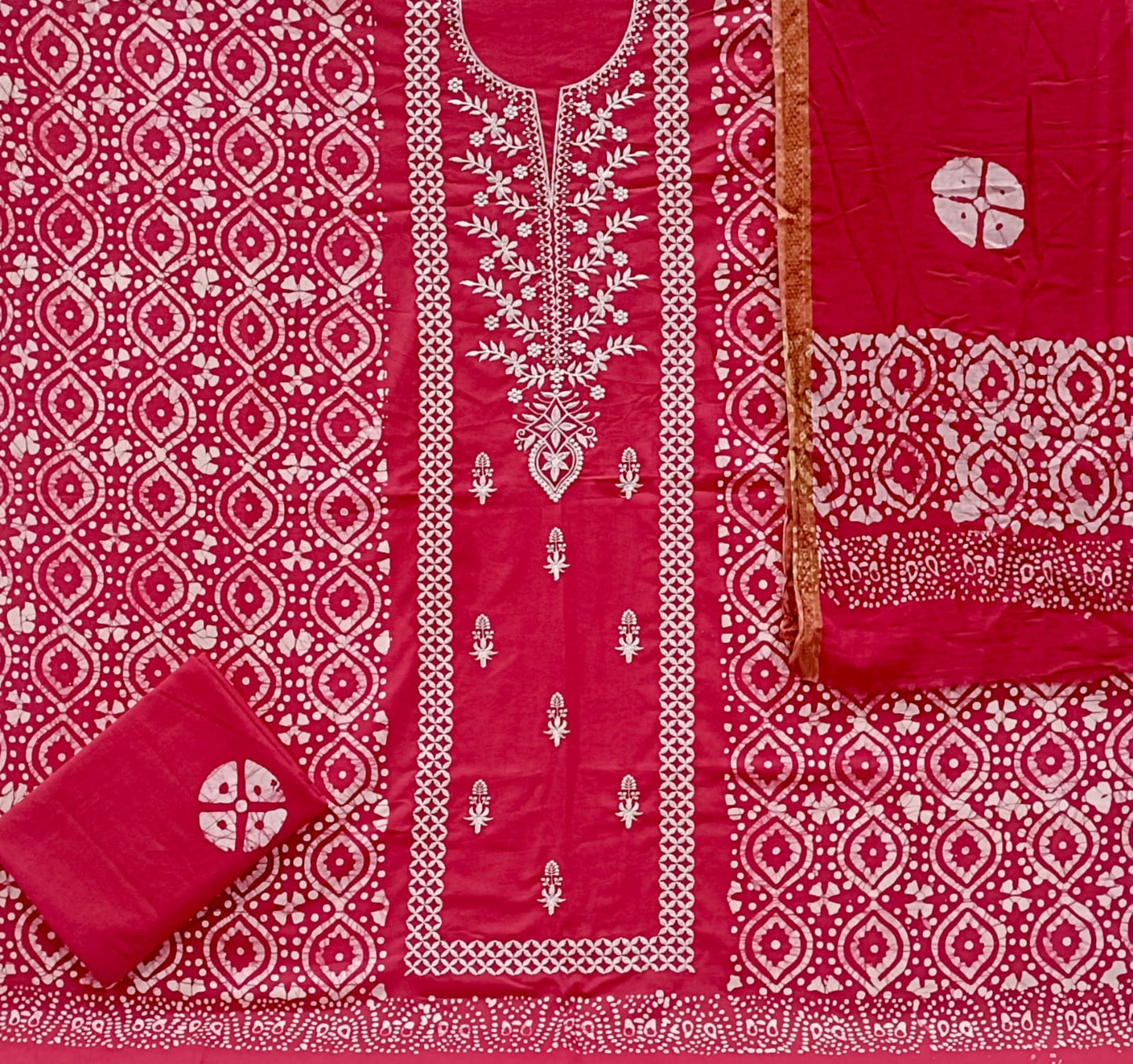 ₹699! JIAFASHION KARACHI BATIK COTTON DRESS MATERIALS