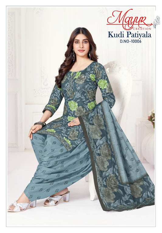 ₹549! Jiafashion patiyala cotton printed dress materials