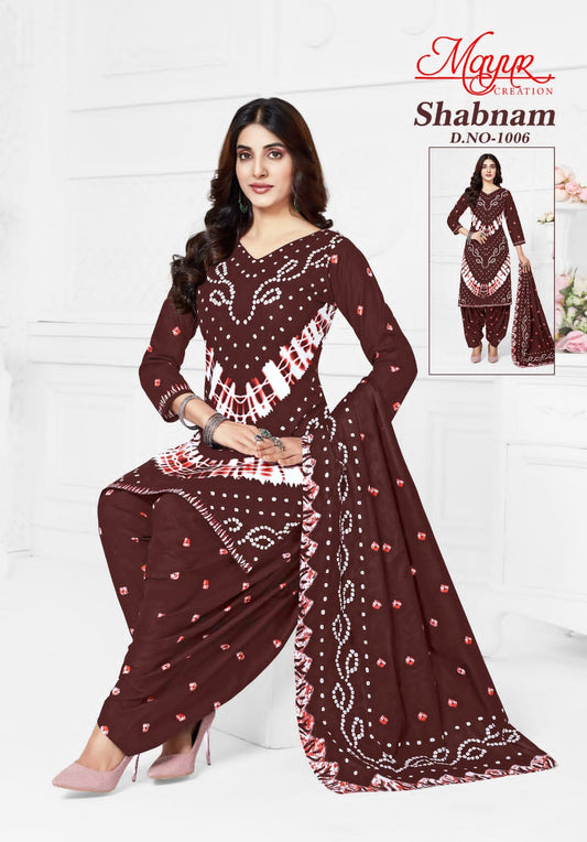 ₹549! Jiafashion Bandhani Cotton Dress Materials