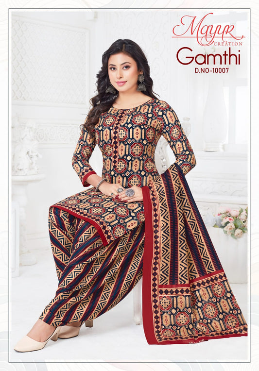 ₹525! Jiafashion gamthi cotton dress materials