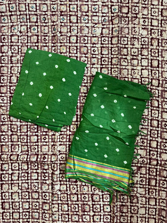 ₹699! Jiafashion bandhani cotton printed dress materials