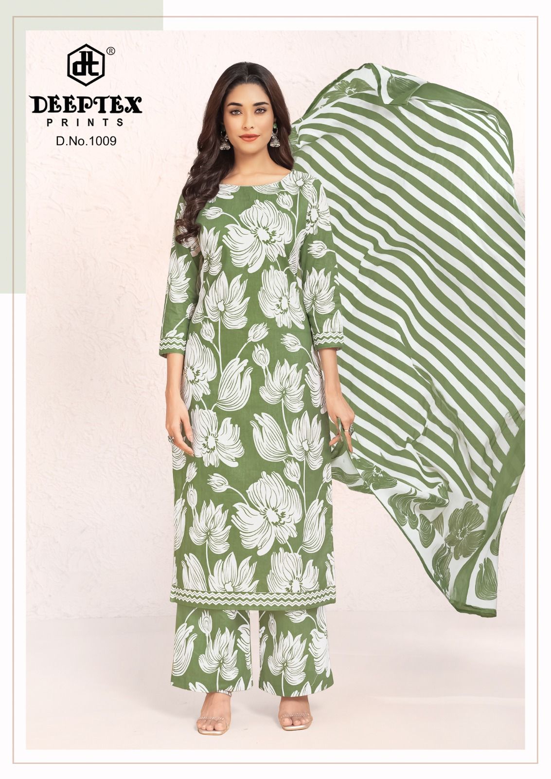 ₹525! Deeptex cotton printed dress material