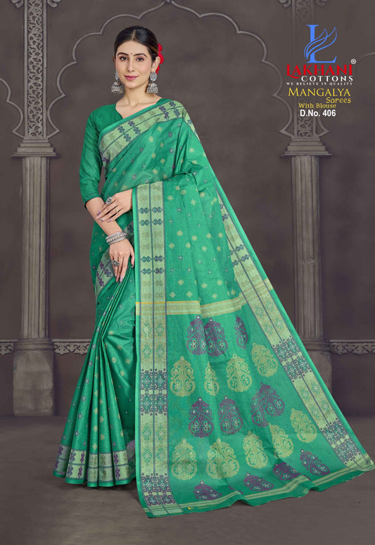 ₹699! Lakhani Cotton printed sarees