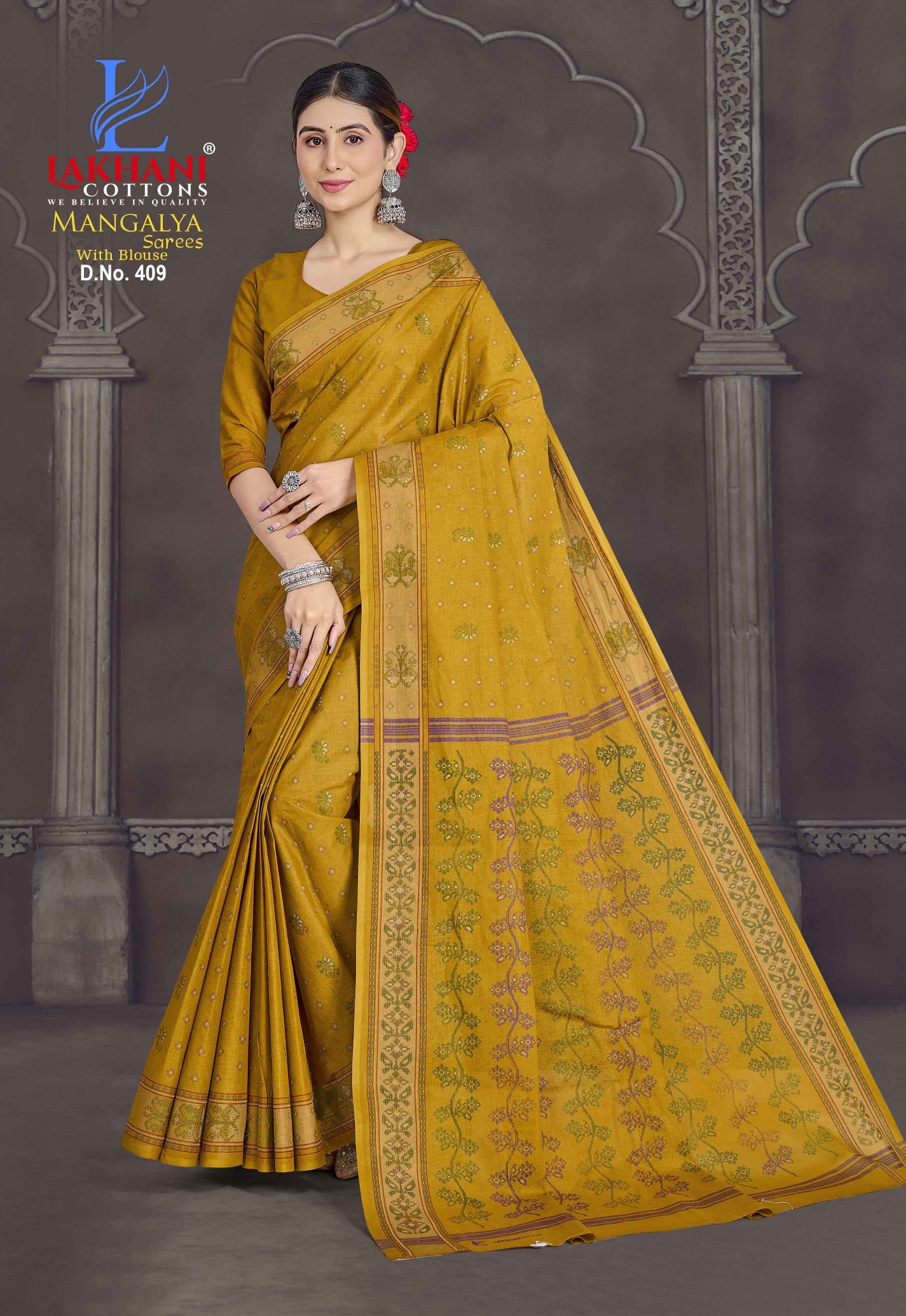 ₹599! Jiafashion cotton printed sarees