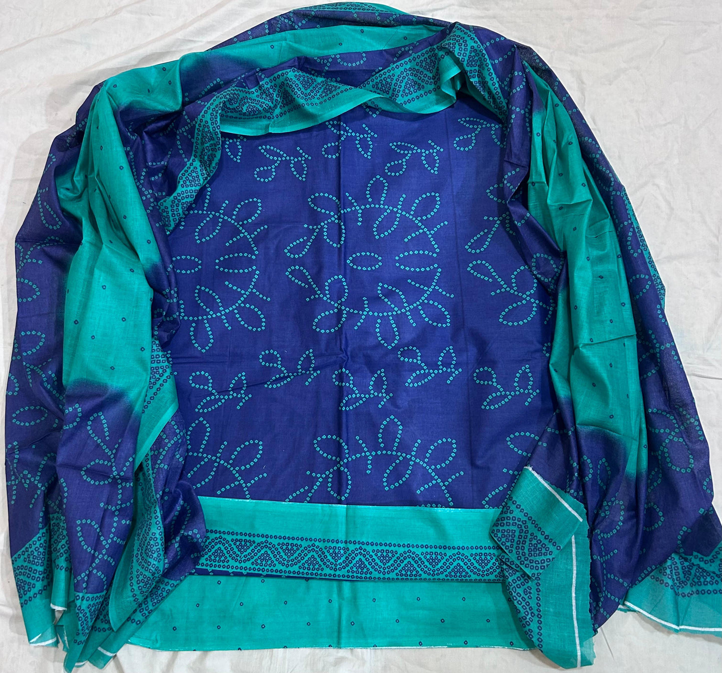 ₹525! Deeptex bandhani cotton printed dress materials