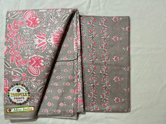 ₹525! Deeptex cotton printed dress materials