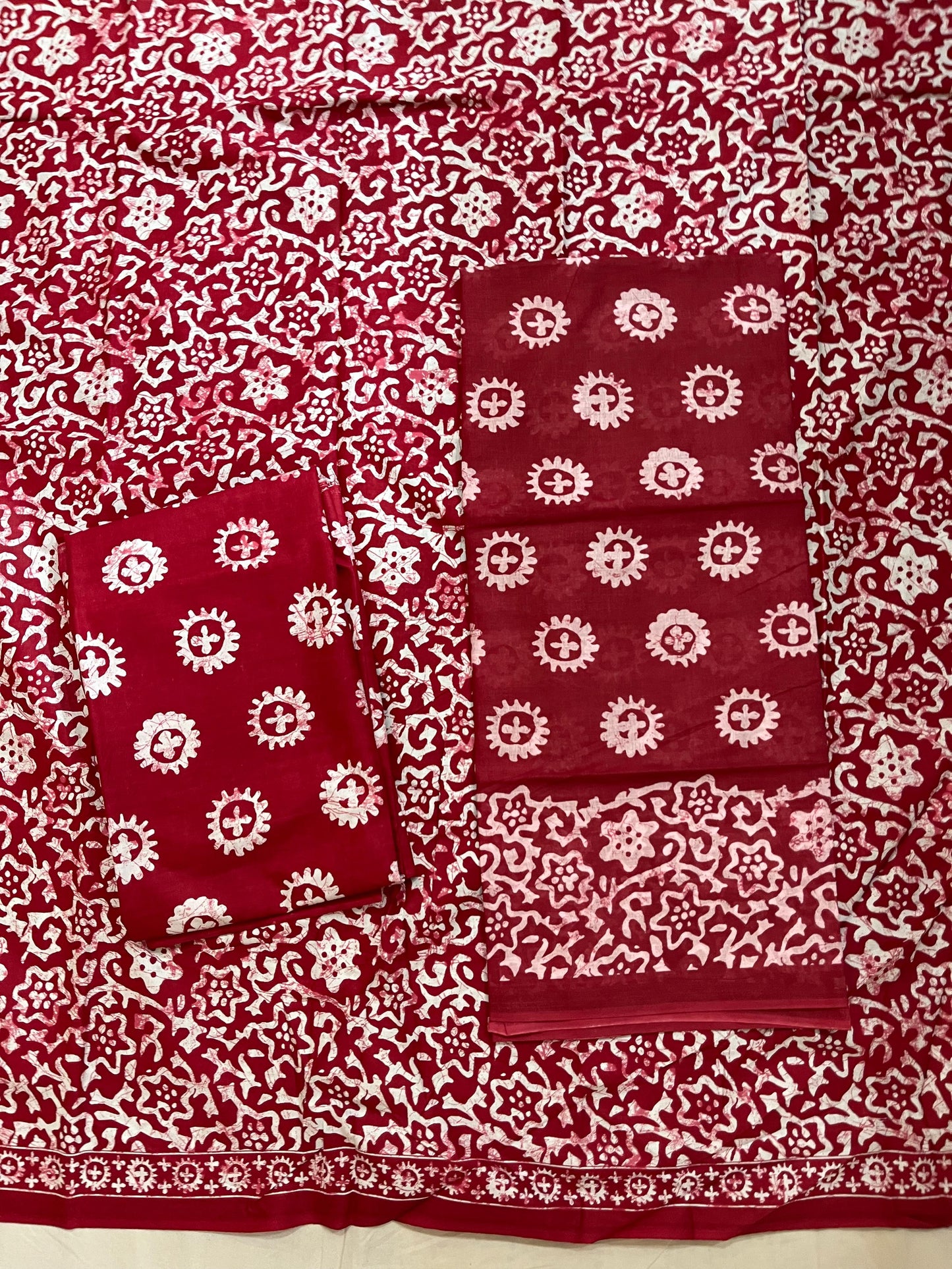 ₹525! Deeptex cotton printed dress material