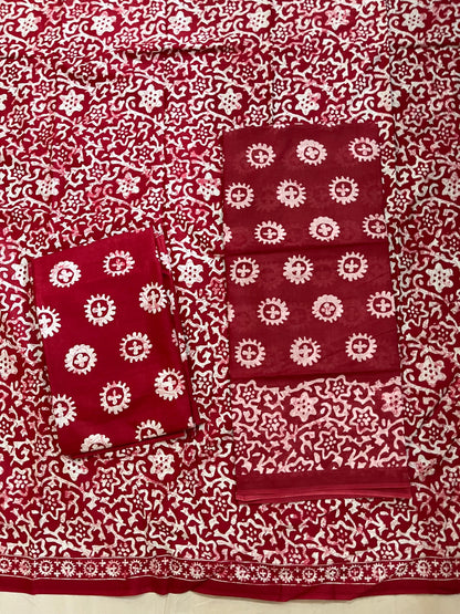 ₹525! Deeptex cotton printed dress material
