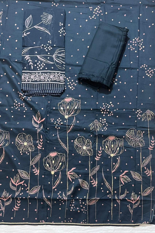 ₹999! Jiafashion Jaam Satin Cotton Printed Dress Materials