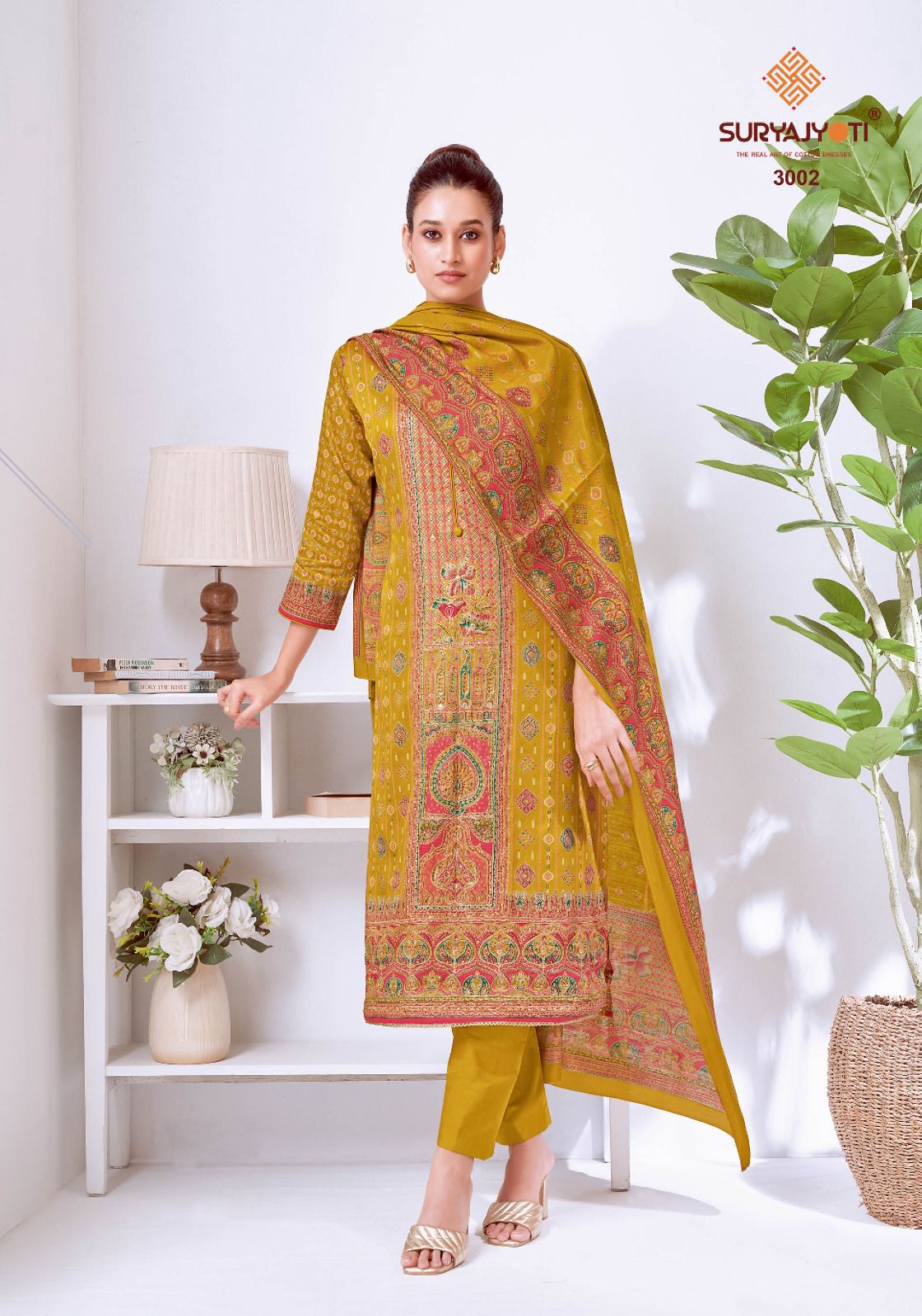 ₹1299! Jiafashion Cotton Designer Dress Materials