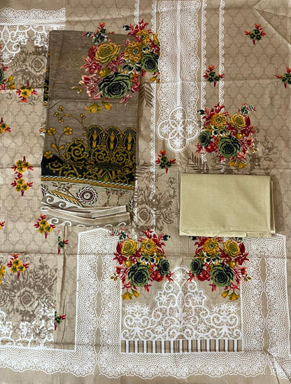 ₹599! Jiafashion lawn Karachi Cotton Dress Materials