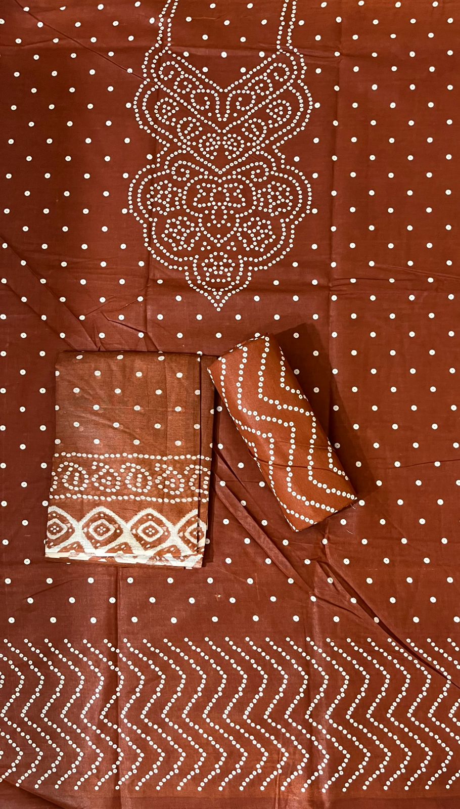 ₹575! Jiafashion Cotton Bandhani Materials