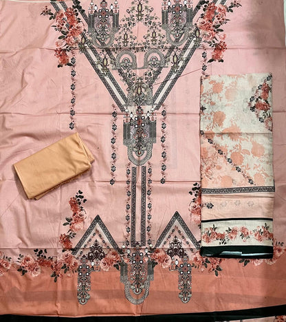 ₹1049! Deeptex Digital Lawn Cotton Dress Materials