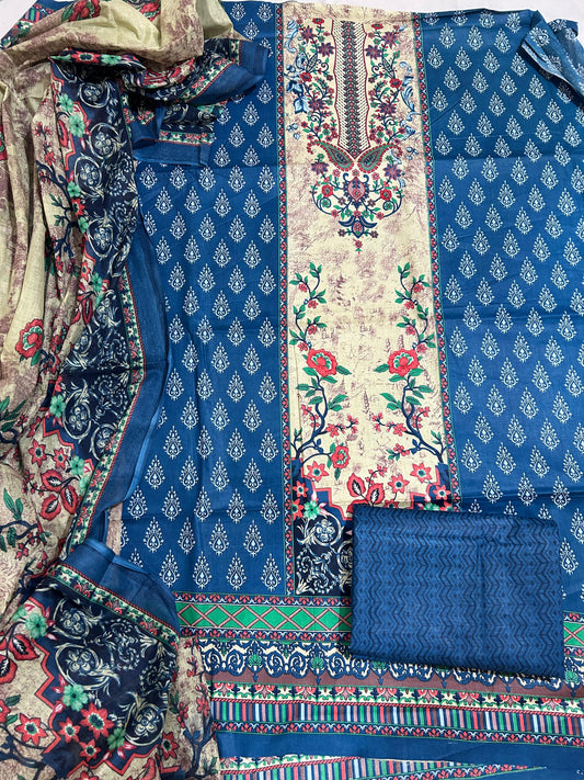 ₹549! Jiafashion karachi cotton dress materials