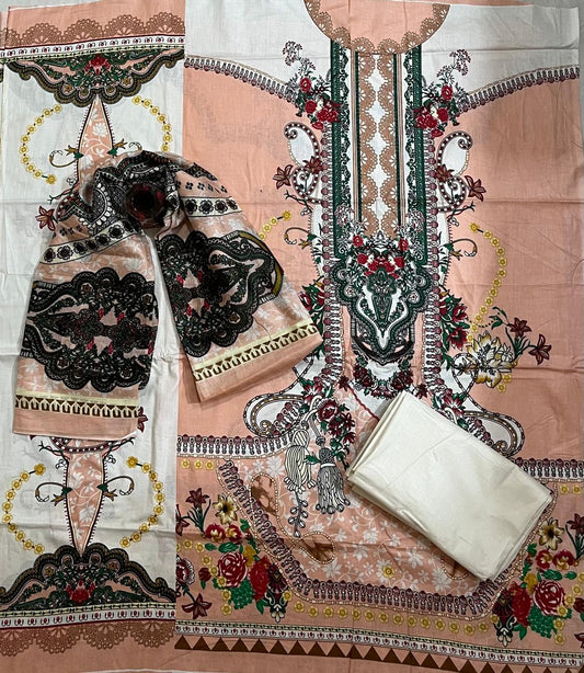 ₹599! Jiafashion Luxury Lawn Cotton  Dress Materials