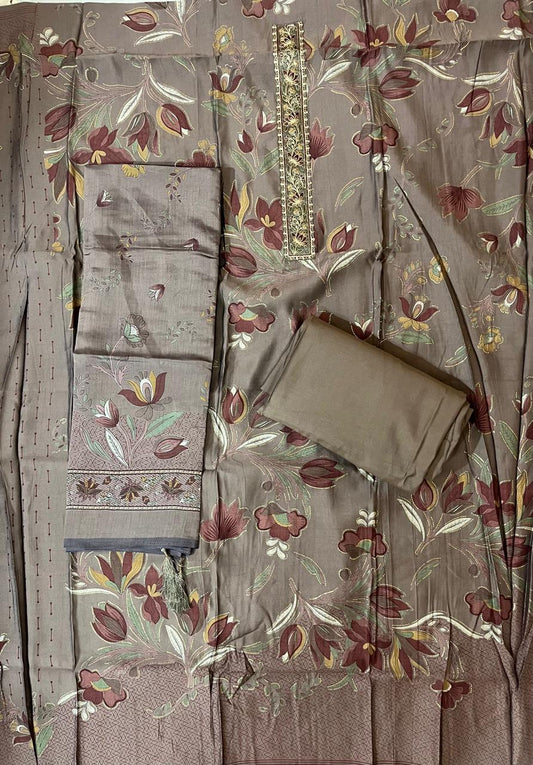 ₹1049! Suryajyoti designer silk dress materials