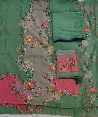 ₹1199! Suryajyoti silk designer dress materials