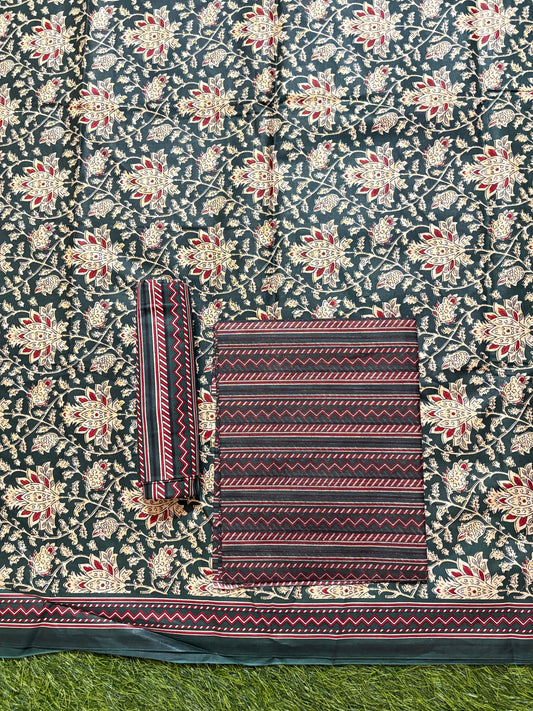 ₹549! Jiafashion Ajrakh Print Cotton Dress Materials