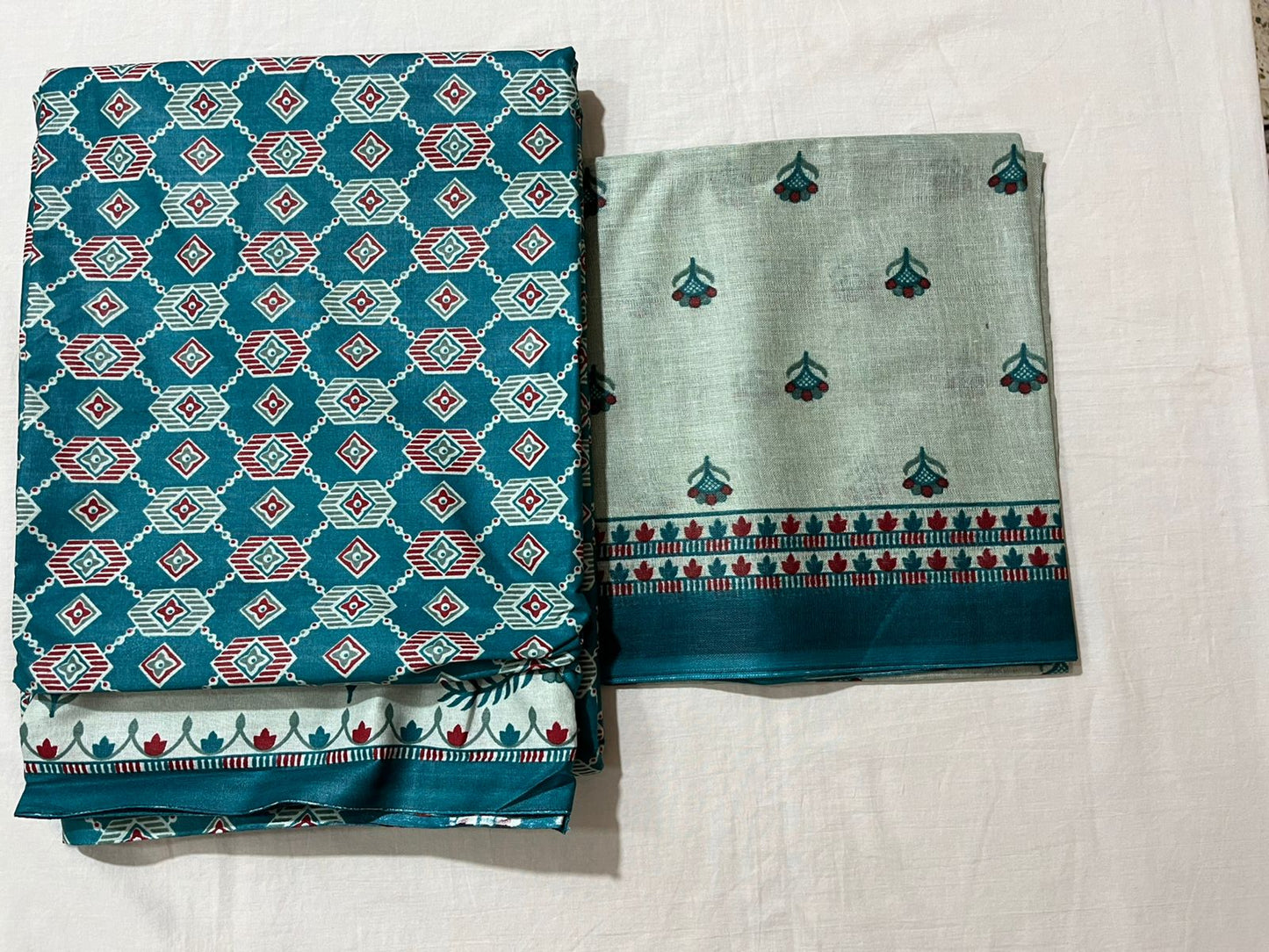 ₹525! Mayur cotton printed dress materials