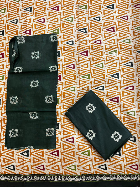 ₹570! Jiafashion batik cotton printed dress materials