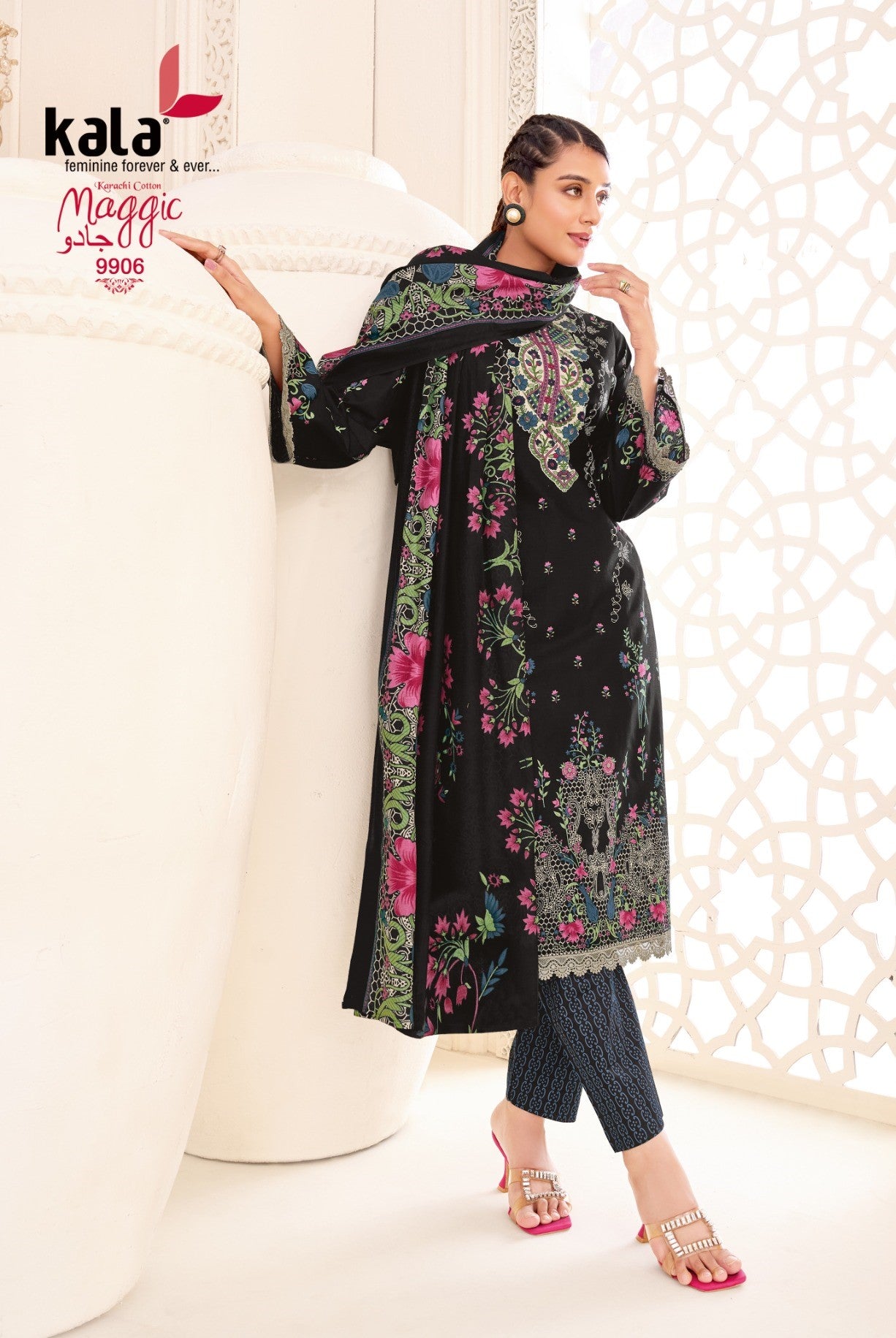 ₹549! Jiafashion Pakistani Cotton Printed Dress Materials