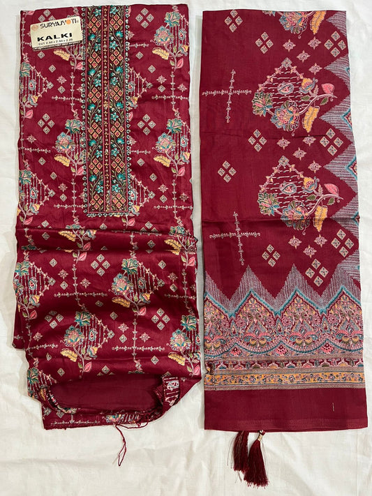 ₹1099! Jiafashion Cotton Designer Dress Materials