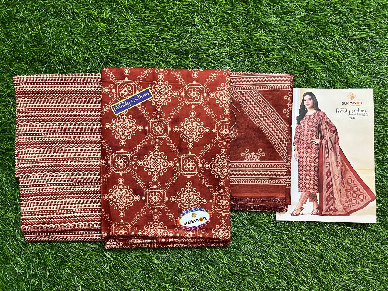 ₹699! Suryajyoti Trendy Cotton Dress Materials