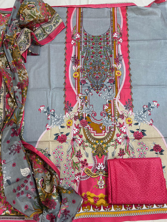 ₹549! Jiafashion karachi cotton dress materials