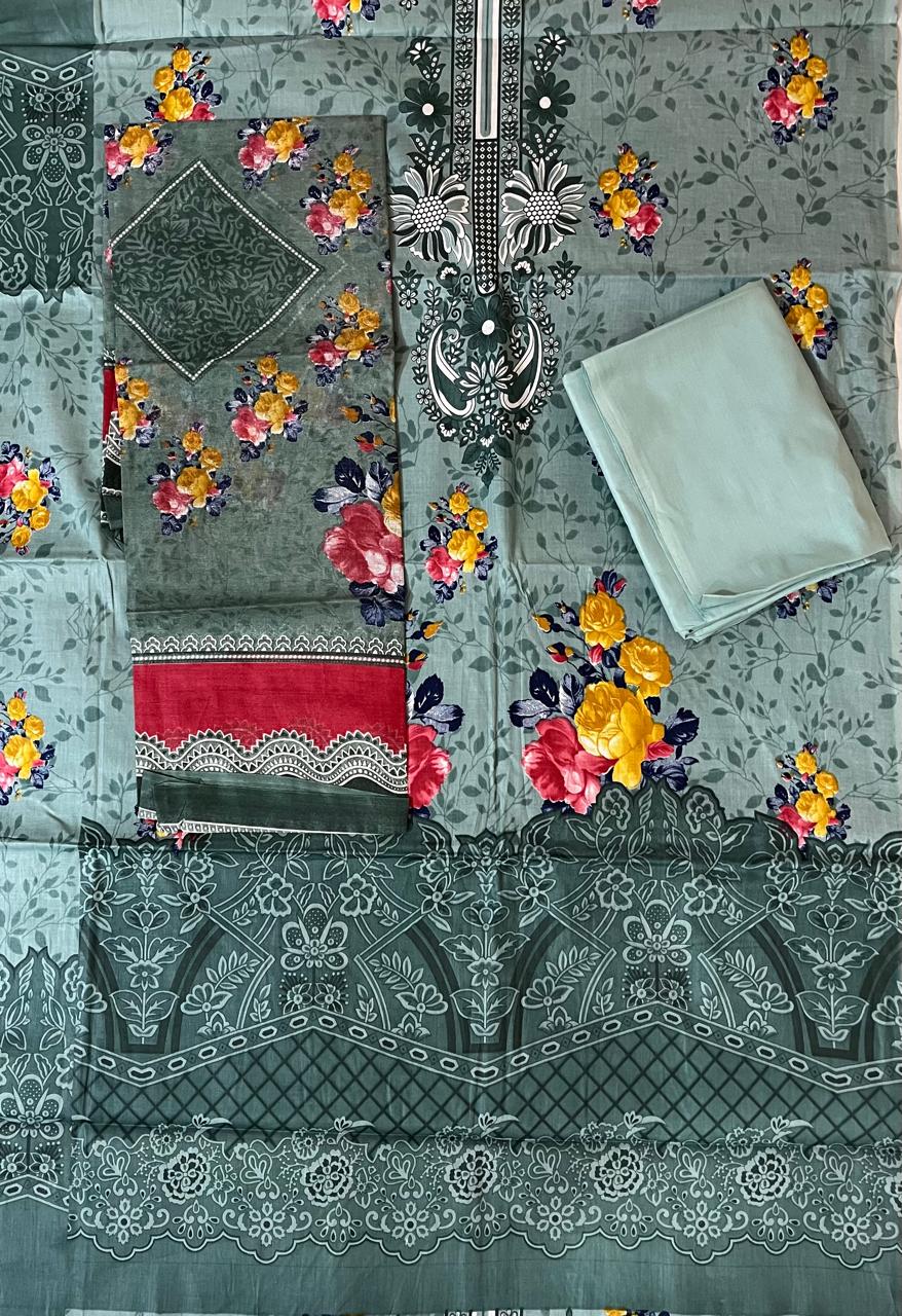 ₹599! Jiafashion lawn Karachi Cotton Dress Materials