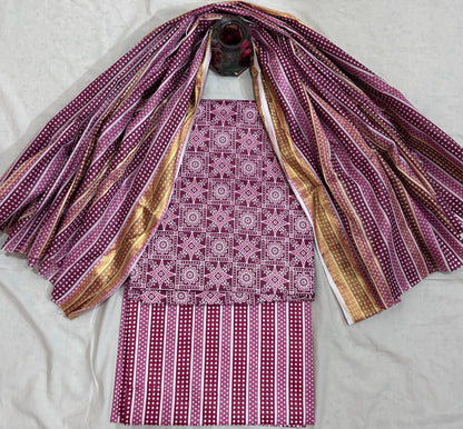 ₹649! Jiafashion lawn cotton printed dress material