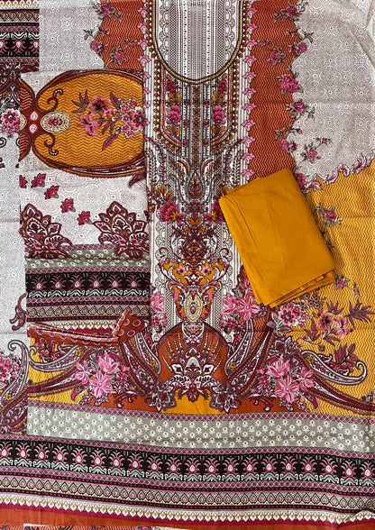 ₹599! Jiafashion lawn Karachi Cotton Dress Materials