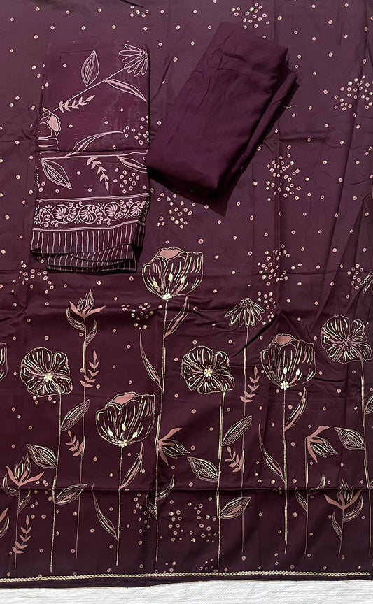 ₹999! Jiafashion Jaam Satin Cotton Printed Dress Materials