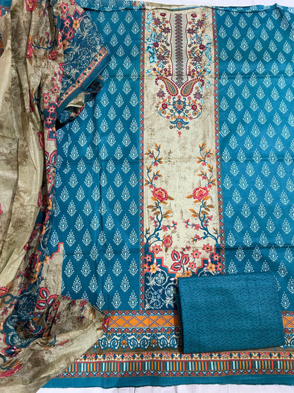 ₹549! Jiafashion karachi cotton dress materials