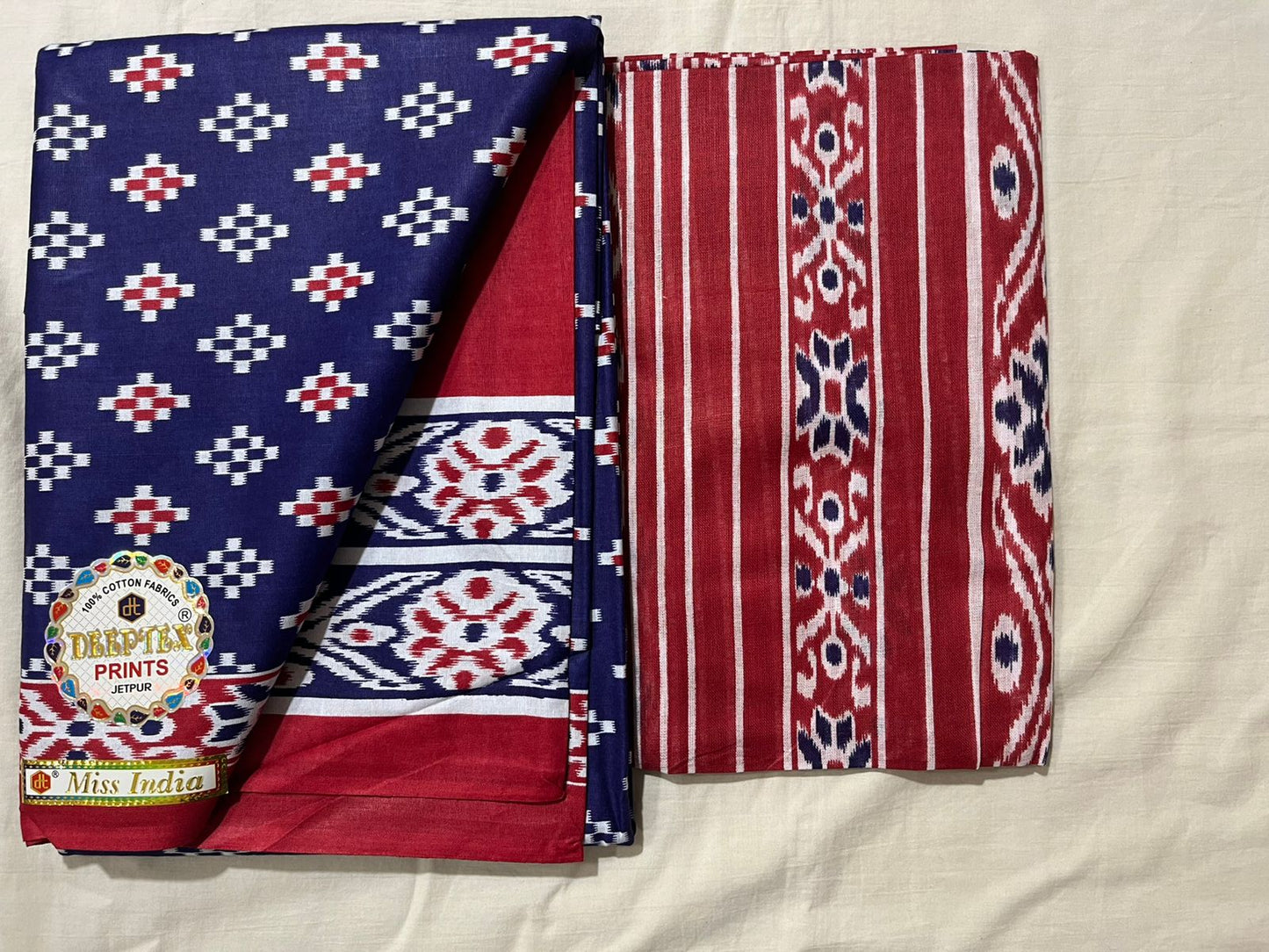 ₹525! Deeptex cotton printed dress materials