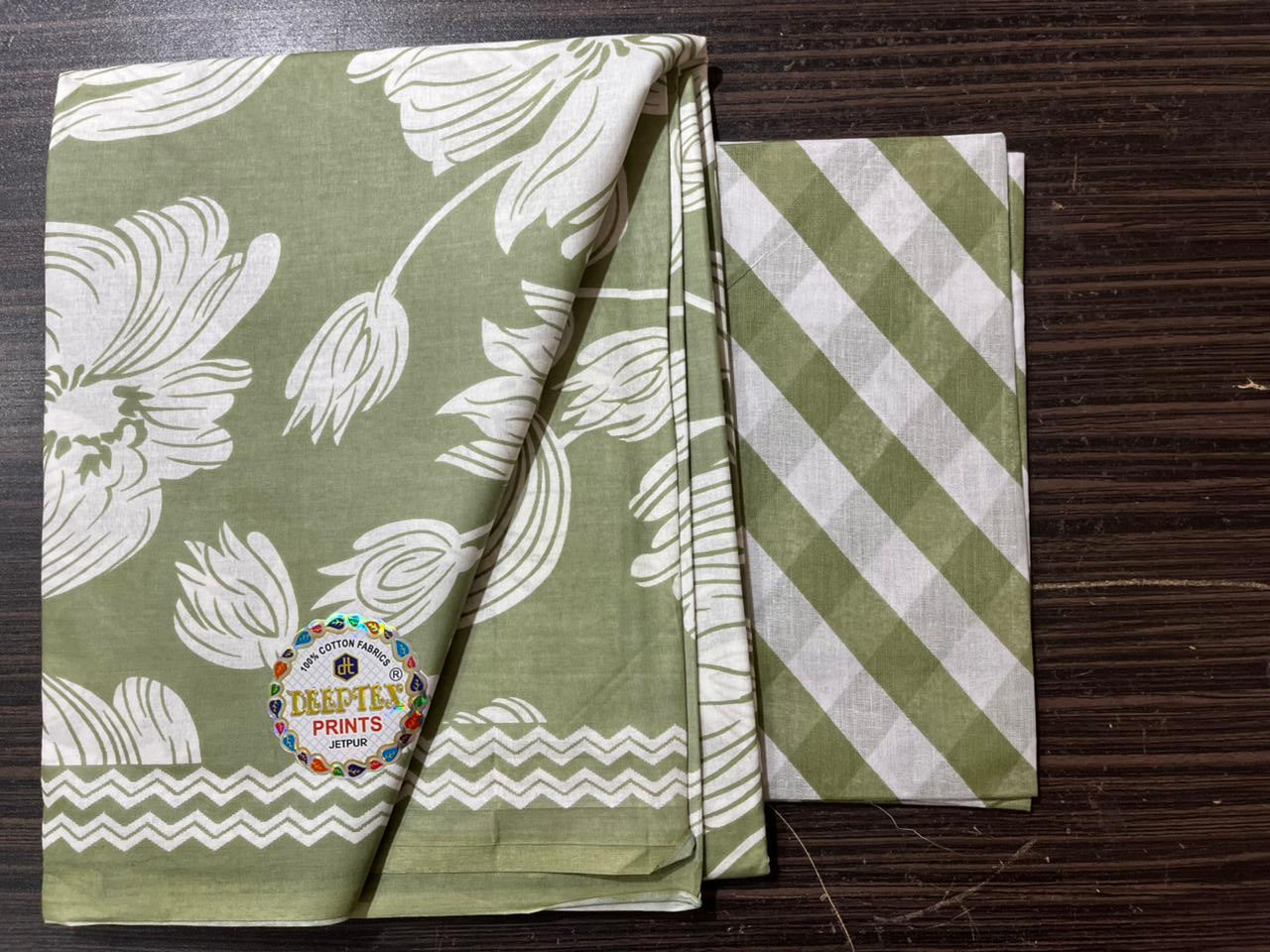 ₹525! Deeptex cotton printed dress material