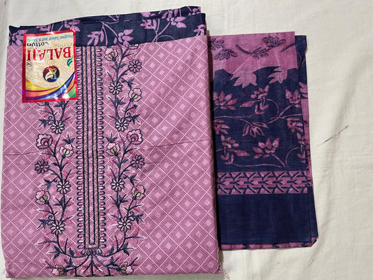 ₹699! Jiafashion Embroidery cotton dress materials