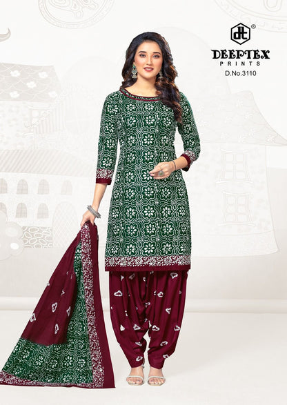 ₹525! Deeptex batik cotton printed dress materials
