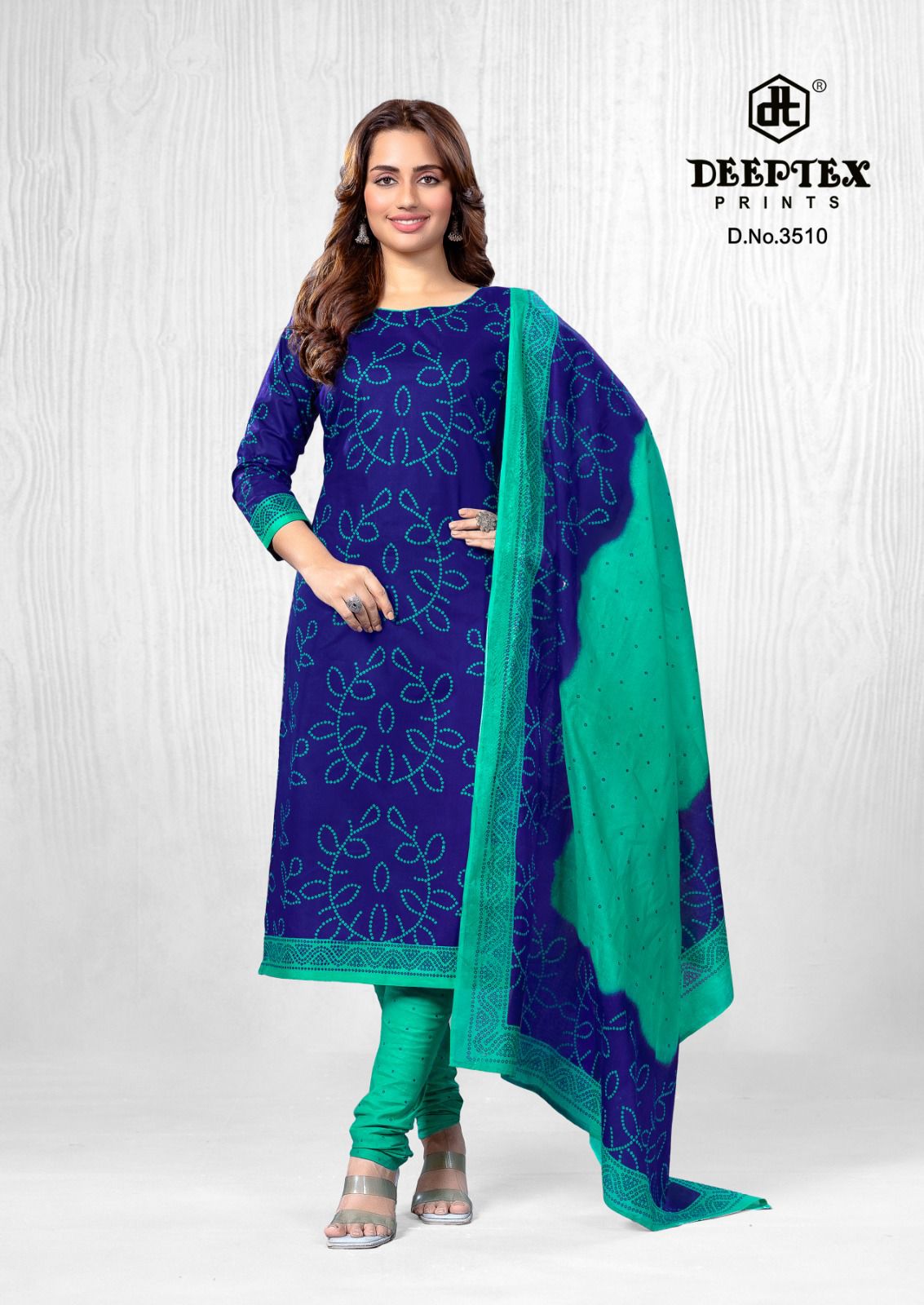 ₹525! Deeptex bandhani cotton printed dress materials