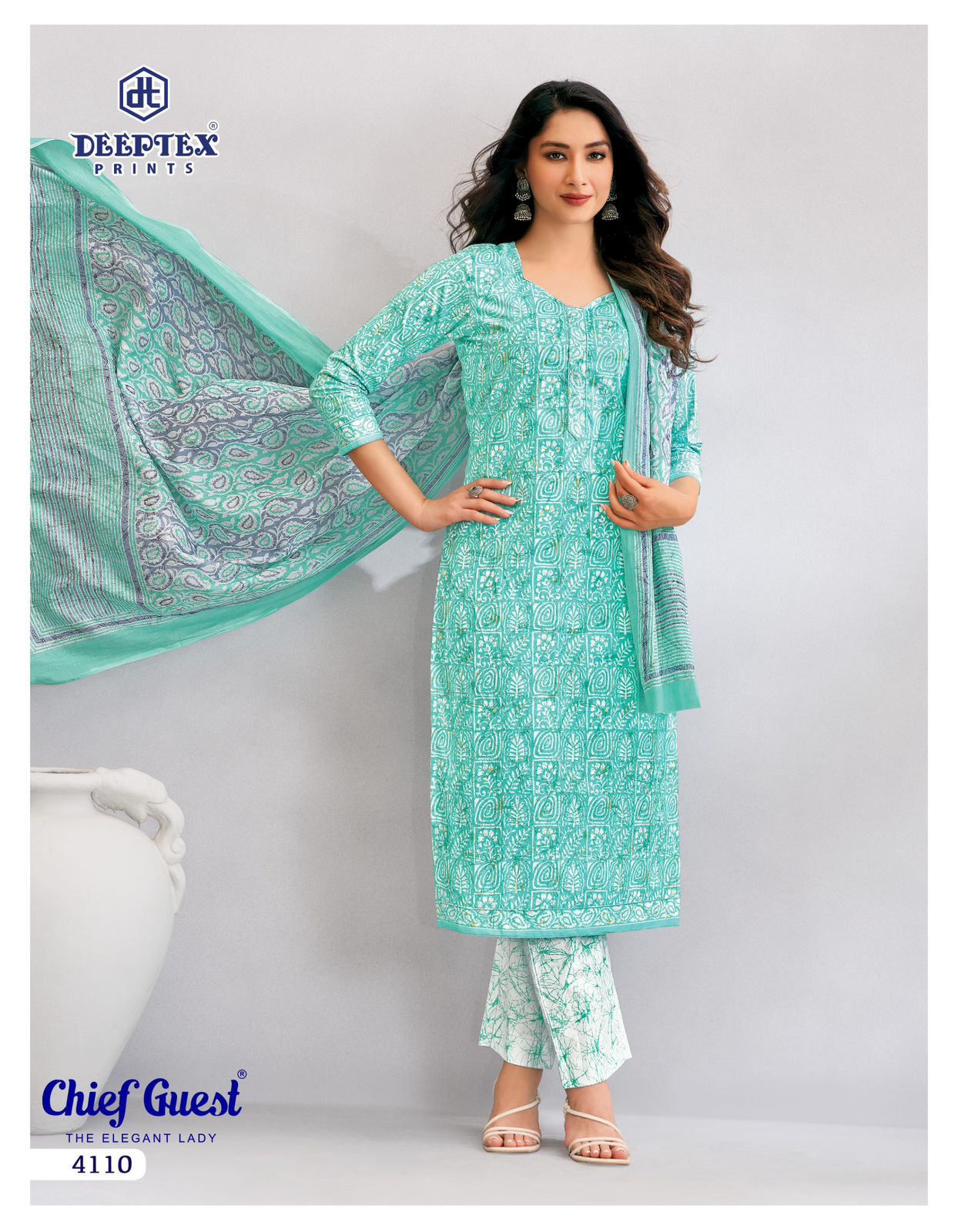 ₹599! Deeptex cambric cottn printed dress materials