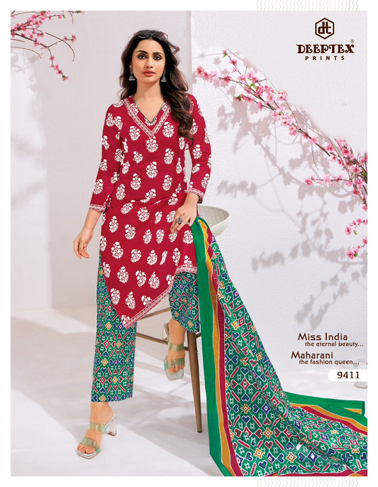 ₹525! Deeptex cotton printed dress materials