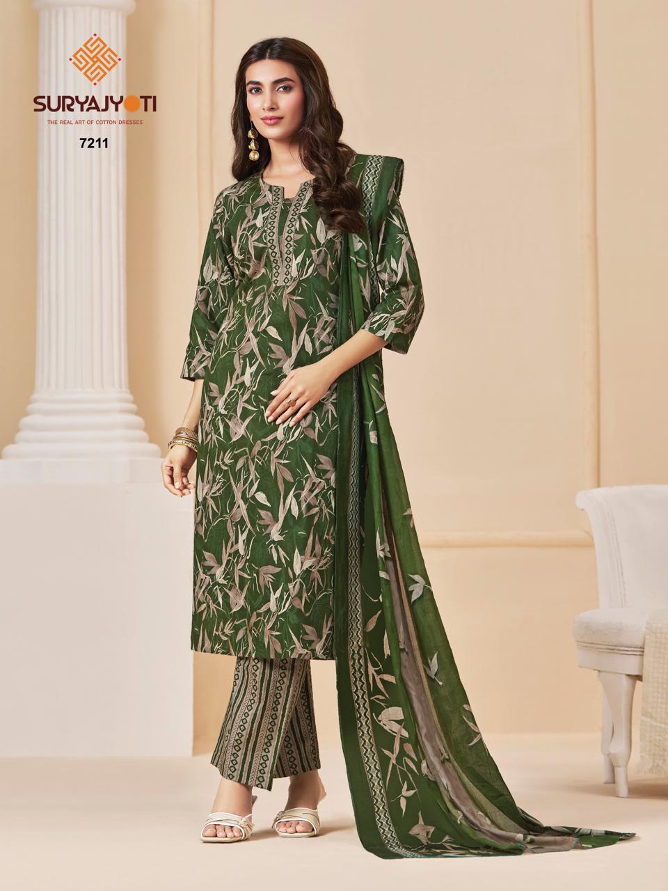 ₹649! Suryajyoti Trendy Cotton Dress Materials