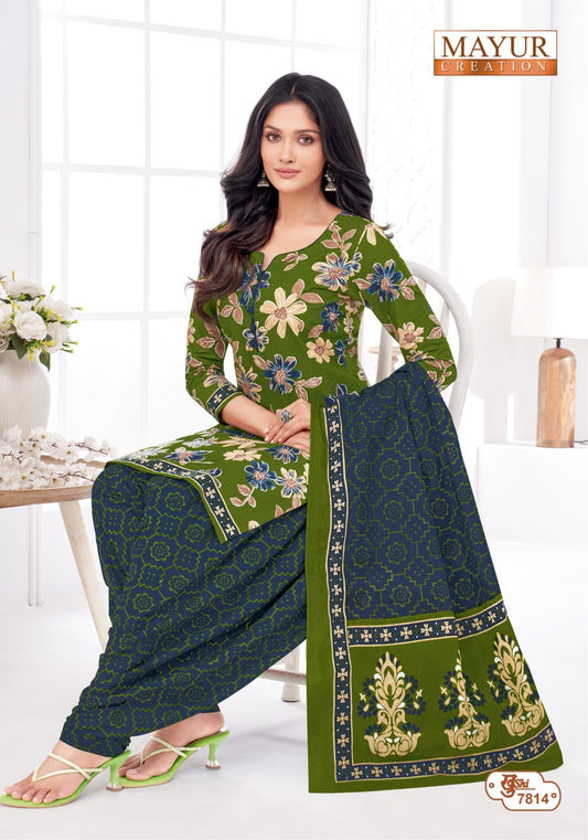 ₹525! Mayur cotton printed dress materials