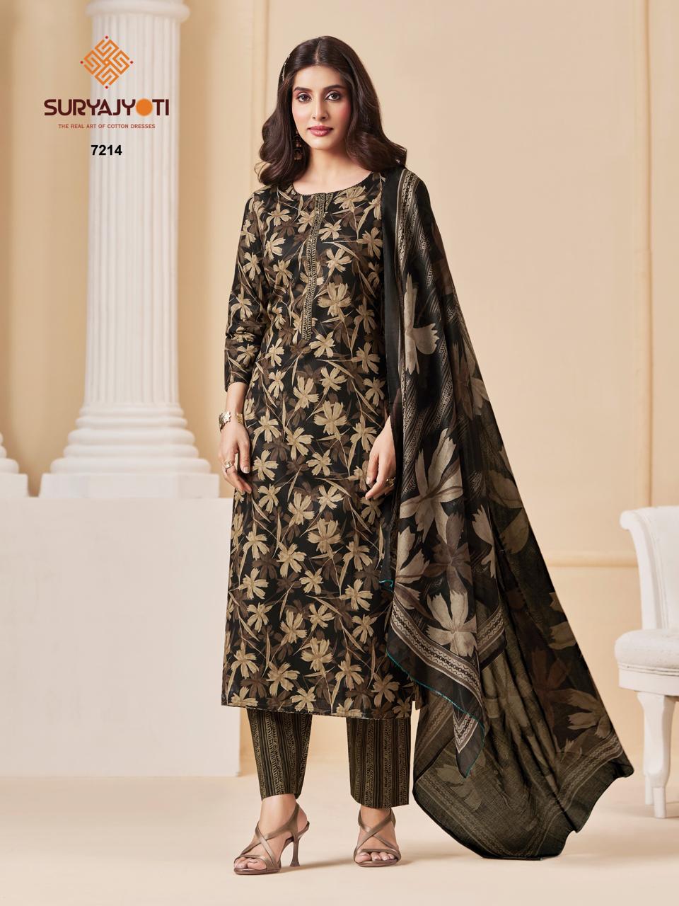 ₹649! Suryajyoti Trendy Cotton Dress Materials