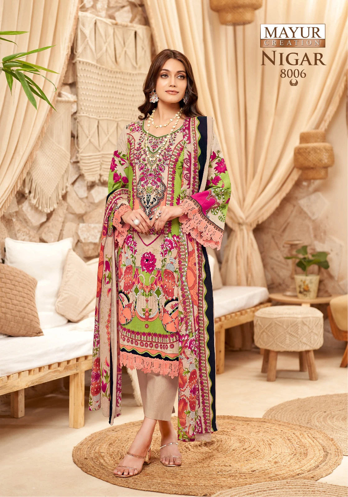 ₹599! Jiafashion Pakistani cotton dress materials
