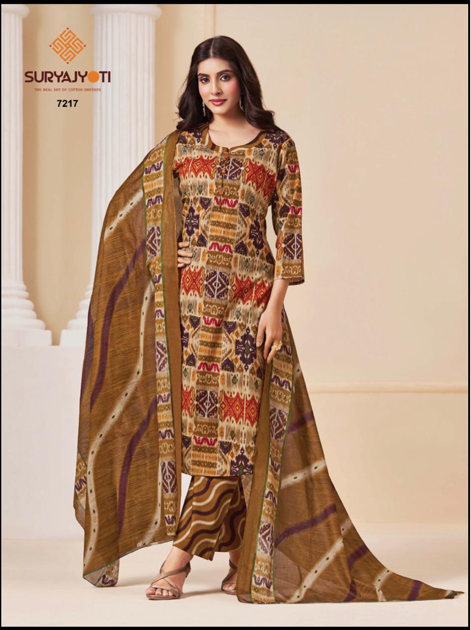 ₹649! Suryajyoti Trendy Cotton Dress Materials