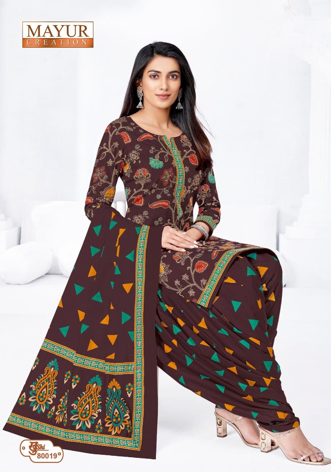 ₹525! Mayur cotton printed dress materials