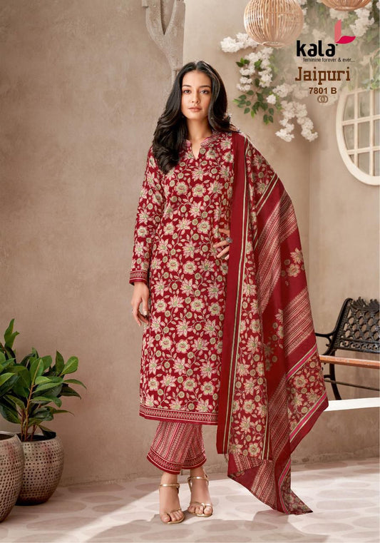 ₹549! Jiafashion jaipuri Cotton Dress Materials