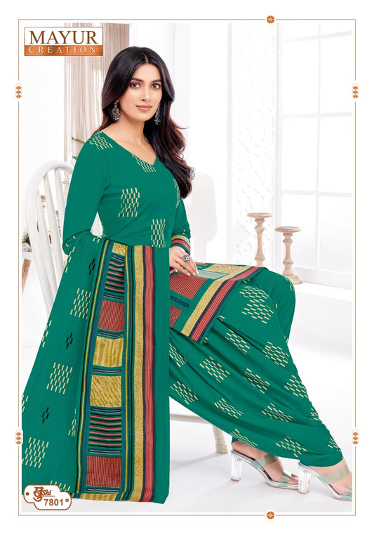 ₹525! Mayur cotton printed dress materials